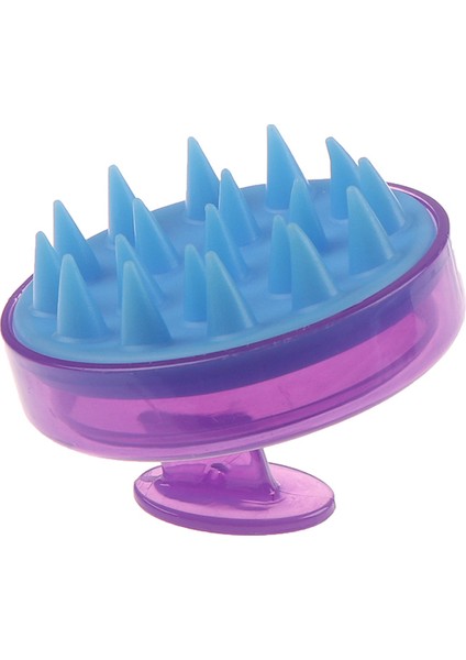 Mor Tarzı Sıcak Satış Tarak El Tipi Silikon Saç Derisi Şampuan Masaj Fırça Yıkama Tarak Duş Başı Saç Mini Baş Meridyen Masajı Geniş Diş (Yurt Dışından)