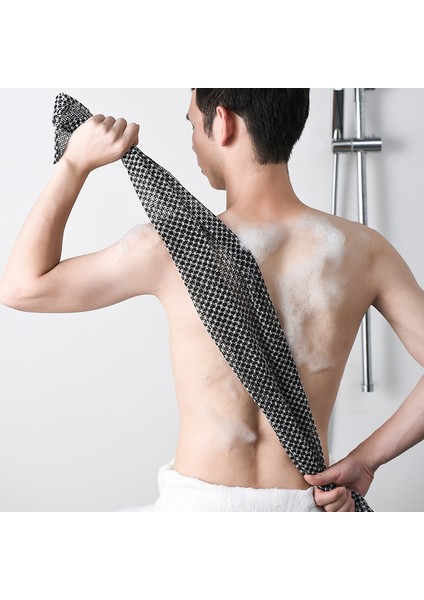 Bir Stil Erkekler Için Karbon Fiber Banyo Yıkama Bezi Vücut Peeling Havlu Exfoliating Sırt Fırçası Hamam Lüf Çırpıcı (Yurt Dışından) modelleri
