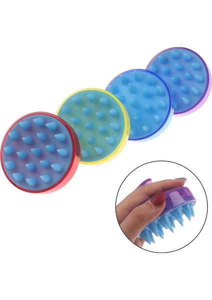 Mor Tarzı Sıcak Satış Tarak El Tipi Silikon Saç Derisi Şampuan Masaj Fırça Yıkama Tarak Duş Başı Saç Mini Baş Meridyen Masajı Geniş Diş (Yurt Dışından) modelleri
