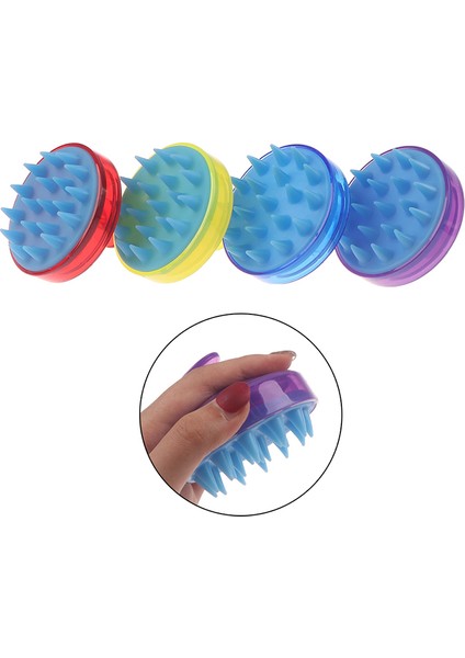 Mor Tarzı Sıcak Satış Tarak El Tipi Silikon Saç Derisi Şampuan Masaj Fırça Yıkama Tarak Duş Başı Saç Mini Baş Meridyen Masajı Geniş Diş (Yurt Dışından) fırsatları