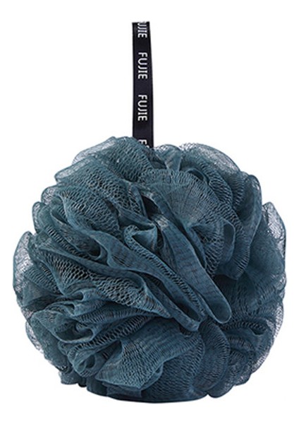 Mavi Stil Oyorefd Taşınabilir Duş Banyo Topu Büyük File Banyo Çiçeği Peeling Fırçası Banyo Süngeri Vücut Fırçası Banyo Aksesuarları (Yurt Dışından)