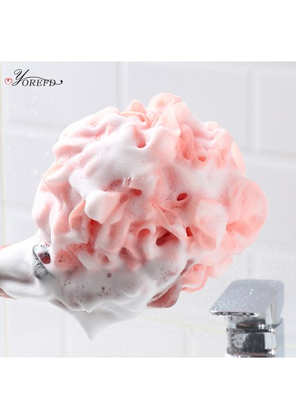 Mavi Stil Oyorefd Taşınabilir Duş Banyo Topu Büyük File Banyo Çiçeği Peeling Fırçası Banyo Süngeri Vücut Fırçası Banyo Aksesuarları (Yurt Dışından) modelleri