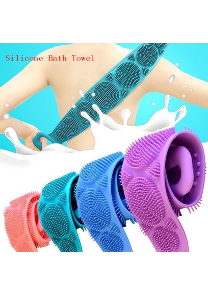 Mavi Stil Sihirli Silikon Fırçalar Banyo Havlusu Vücut Fırçası Banyo Kemer Peeling Sırt Fırçası Kemer Cilt Temizliği Duş Fırçaları - Ev Kullanımı Için (Yurt Dışından) modelleri