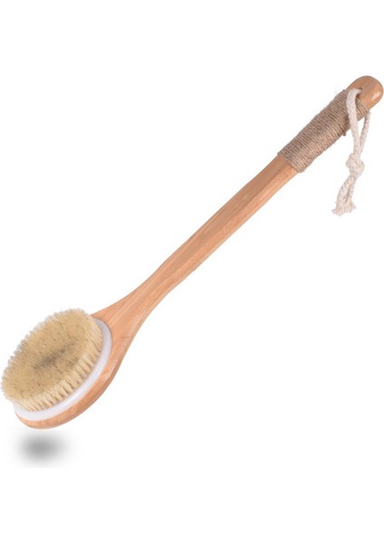 Kırmızı Stil Kuru Cilt Yumuşak Doğal Kıllı Banyo Fırçası Peeling Ahşap Vücut Masajı Duş Fırçası Spa Kadın Erkek Cilt Bakımı Kuru Vücut Fırçası (Yurt Dışından)