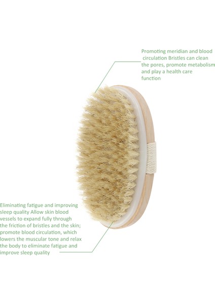 Kırmızı Stil Kuru Cilt Yumuşak Doğal Kıllı Banyo Fırçası Peeling Ahşap Vücut Masajı Duş Fırçası Spa Kadın Erkek Cilt Bakımı Kuru Vücut Fırçası (Yurt Dışından) fiyatları