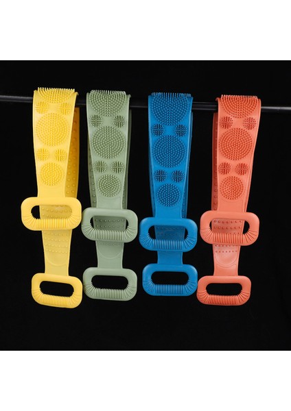 Kırmızı Stil Sırt Çamur Büyü Silikon Fırçaları Banyo Havlusu Soyulma Vücut Masaj Duş Uzatılmış Sünger Cilt Temiz Duş Fırçaları (Yurt Dışından) fırsatları