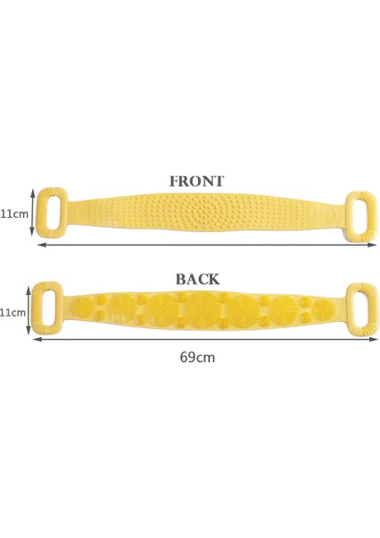 Kırmızı Stil Sırt Çamur Büyü Silikon Fırçaları Banyo Havlusu Soyulma Vücut Masaj Duş Uzatılmış Sünger Cilt Temiz Duş Fırçaları (Yurt Dışından) indirimleri