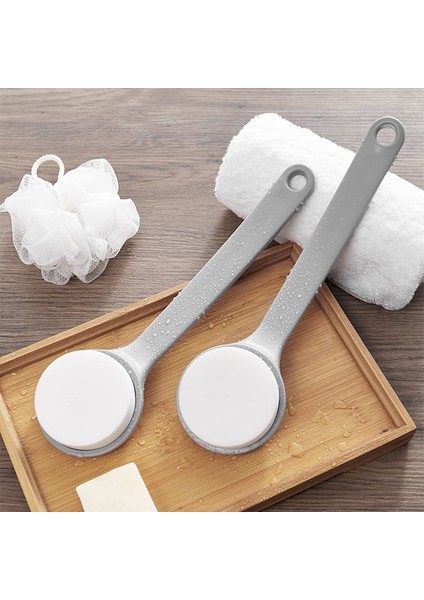 Gri Beyaz Stil Sırt Için Duş Sonrası Losyon Uygulayıcı Fırça Sünger Ped (Yurt Dışından) modelleri