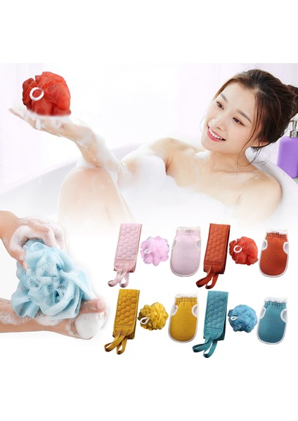 No.4 Tarzı Spllash Scrubber Banyo Vücut Fırçası Duş Peeling Sırt Fırçası Temizleme Kemerleri Leke Çıkarıcı Peeling Eldivenleri - (Yurt Dışından) fiyatları