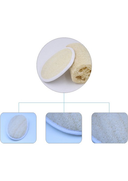 Beyaz Stil Doğal Lufa Vücut Fırçası Banyo Peeling Süngeri Yumuşak Duş Fırçası Temizleyici Ped Peeling Eldiveni Duş Süngeri Vücut Cilt Bakım Aracı (Yurt Dışından) indirimleri