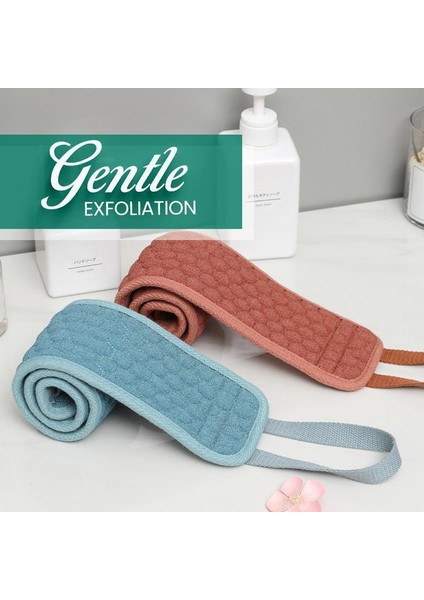 Mavi Stil Duş Peeling Sırt Fırçası Banyo Kemer Havlu Top Eldiven Derin Çamur Temizle Koreli Vücut Banyo Bezi Japon Arka Fırça Çekme Kayışı (Yurt Dışından) fırsatları