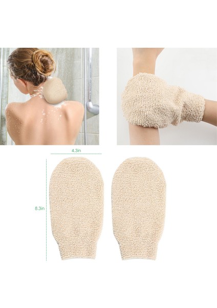 Beyaz Stil Peeling Eldiveni Duş Vücut Fırçası Parmak Banyo Havlusu Peeling Eldiveni Vücut Scrub Eldiveni Banyo Spa Köpük Duş Bez (Yurt Dışından) modelleri