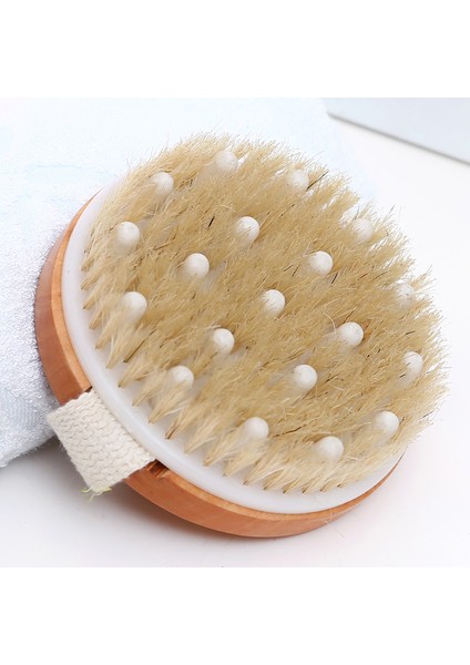B1 Stili Yazın Tahta Banyo Fırçası Spa Soyulma Vücut Fırçası (Yurt Dışından)