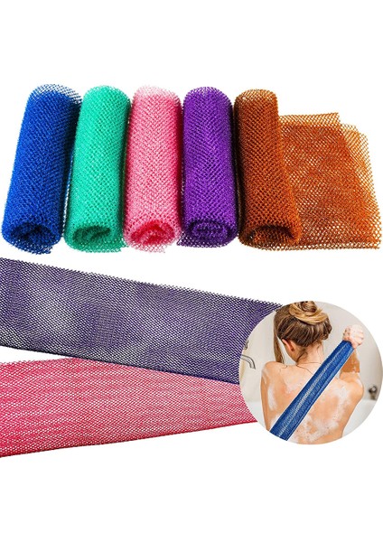 Kahve Stili Afrika Fileli Banyo Süngeri Afrika Soyucu Uzun Vücut Fırçası Sık Dokulu Güzellik Cilt Pürüzsüzleştirici Kule Banyo Bez Gözenekli Esnek (Yurt Dışından) fiyatları