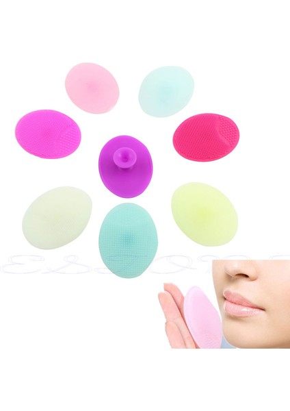 Mavi Stil Sıcak Yıkama Ped Yüz Peeling Spa Siyah Nokta Yüz Temizleme Fırça Bebek Duş Banyo Fırçalar Süngerler Scrubbers (Yurt Dışından) fırsatları