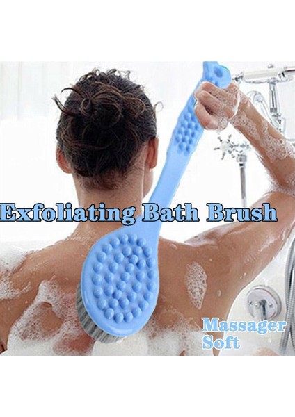 F Stili Uzun Saplı Banyo Fırçası Arka Peeling Masaj Yumuşatıcı Vücut Cilt Temizleme Fırçaları Banyo Duş Arka Spa Ovma Aracı (Yurt Dışından)