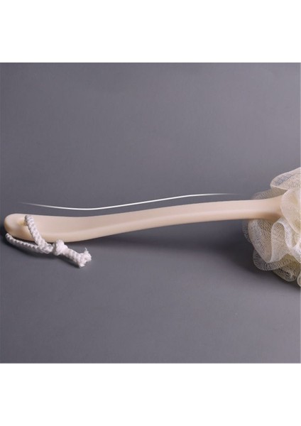 Pembe Tarzı Banyo Banyo Fırçaları Uzun Sap Askılı Yumuşak Fileli Sırt Vücut Duş Sünger Fırça Kurutma Peeling Temizleme Ekipmanı (Yurt Dışından) indirimleri