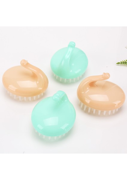 Pembe Tarzı Silikon Saplı Baş Saç Vücut Temizleme Fırçası Masaj Kafa Derisi Sünger Konjac Duş Banyo Spa Şampuan Yıkama Fırçası (Yurt Dışından) fırsatları