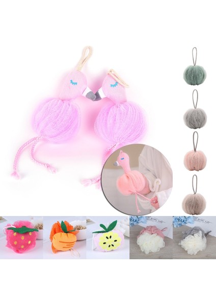 Pembe Tarzı Yumuşak Duş Köpük Sünger Banyo Köpük Topu Cilt Temizleyici - Ev Ihtiyaçları (Yurt Dışından) fiyatları
