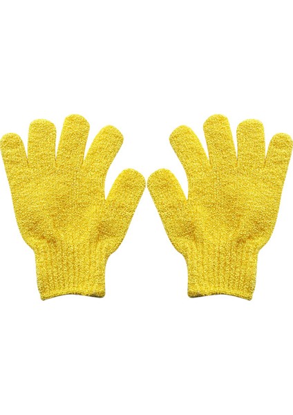 2 Adet Sarı Stil Duş Eldiveni Peeling Exfoliating Eldiveni Banyo Kazanı Direnç Vücut Masajı Sünger Cilt Nemlendirici Spa Köpük Için Banyo (Yurt Dışından)
