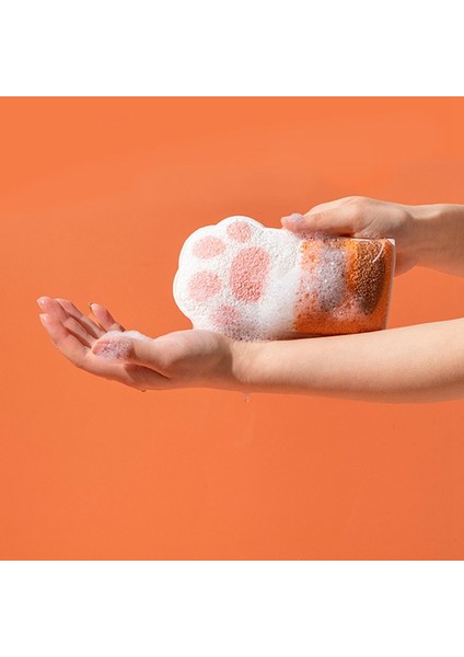 Gümüş Tarzı Bebek Sevimli Karikatür Kedi Pençe Şekilli Bebek Banyo Pamuk Topu Banyo Aracı Çocuk Sünger Ovalayarak Havlu Banyo Ürünleri (Yurt Dışından) modelleri