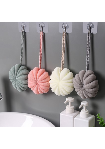 Pembe Tarzı Banyo Köpük Topu Peeling Temizlik Fırçası Duş Süngeri Vücut Temizleyici Banyo Temizlik Aracı Beden Fırçası Banyo Çiçeği (Yurt Dışından) modelleri