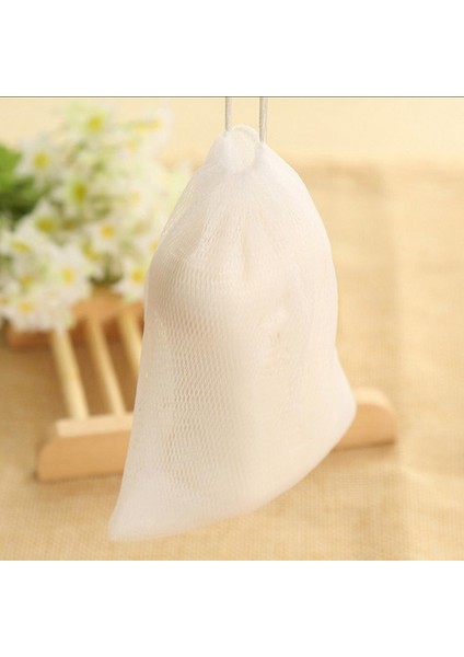 Beyaz Stil Köpük Sabun Ağı Temizlik Banyo Sabun Ağ Köpük Asma Ağı Cilt Temizleme Aracı Köpük Banyo Mesh Sünger (Yurt Dışından) modelleri
