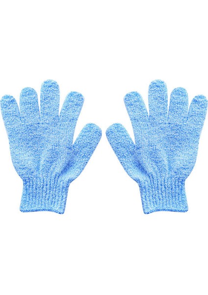 2 Adet Mavi Stil Duş Eldiveni Peeling Exfoliating Eldiveni Banyo Kazanı Direnç Vücut Masajı Sünger Cilt Nemlendirici Spa Köpük Için Banyo (Yurt Dışından)