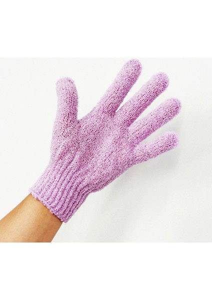 Mor 1 Adet Tarzı Yeni Soyma ve Peeling Eldiveni Duş Scrub Eldiveni Direnç Vücut Masaj Sünger Yıkama Cilt Nemlendirme Spa Köpük (Yurt Dışından)