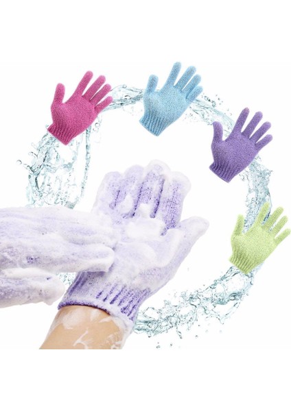 Mor 1 Adet Tarzı Yeni Soyma ve Peeling Eldiveni Duş Scrub Eldiveni Direnç Vücut Masaj Sünger Yıkama Cilt Nemlendirme Spa Köpük (Yurt Dışından) modelleri