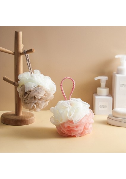 No.2 Tarzı Mini Yumuşak Vücut Köpük Sünger Banyo Topu Naylon Süpürge Loofah Ağ File Topu Temizlik Banyo Süngeri Çok Renkli Duş Çiçeği (Yurt Dışından) fiyatları