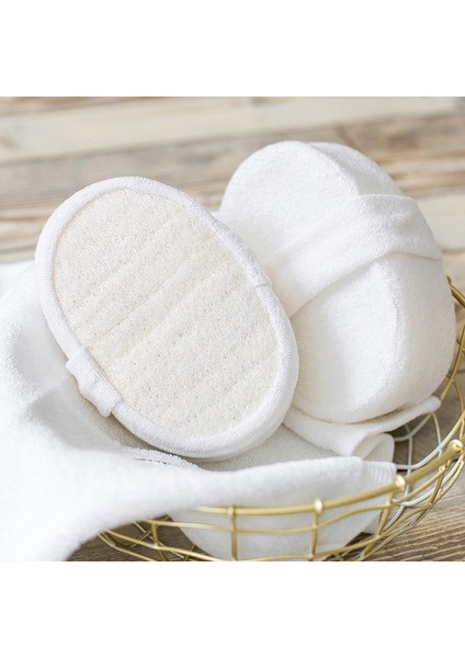 Pembe Stil Doğal Yumuşak Peeling Lofah Banyo Duş Unisex Masaj Spa Sünger Sırt Askısı Vücut Cilt Sağlık Temizlik Aracı (Yurt Dışından) fırsatları