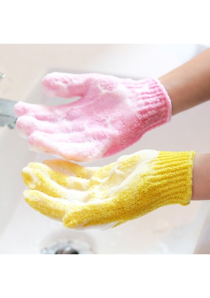 Mavi 1 Adet Tarzı Güçlü Banyo Peeling Yıkama Cilt Spa Masaj Peeling Vücut Sünger Ince Eldiven Sihirli Sünger Banyo Aksesuarları (Yurt Dışından)