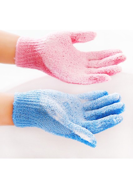 Mavi 1 Adet Tarzı Güçlü Banyo Peeling Yıkama Cilt Spa Masaj Peeling Vücut Sünger Ince Eldiven Sihirli Sünger Banyo Aksesuarları (Yurt Dışından)