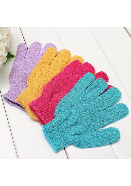 Açık Sarı Stil 1 Adet Banyo Duş Yıkama Bezi Duş Sünger Sırt Peeling Masaj Eldiveni Nemlendirici Rastgele (Yurt Dışından)