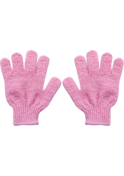 2 Adet Pembe Stil Duş Eldiveni Peeling Exfoliating Eldiveni Banyo Kazanı Direnç Vücut Masajı Sünger Cilt Nemlendirici Spa Köpük Için Banyo (Yurt Dışından)