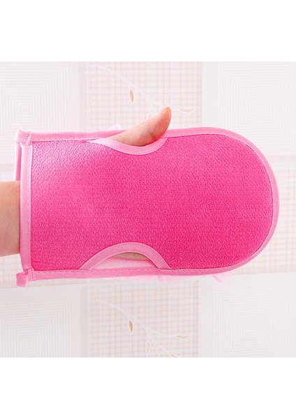 Yeşil Stil Duş Eldiveni Peeling Çıkarıcı El Vücut Temizlik Fırçası Sünger Banyo Masaj Fırçası Havlu Duş Iki Yüzlü (Yurt Dışından) modelleri
