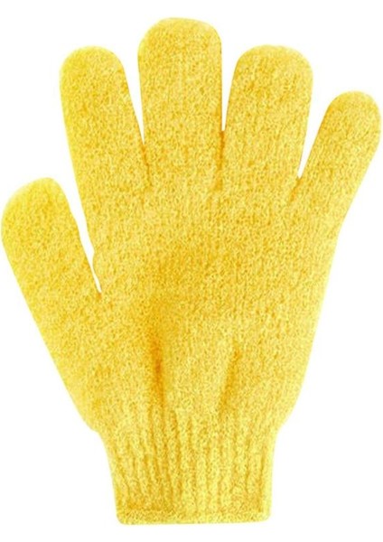 1 Adet Sarı Stil Duş Banyo Peeling Eldiven Eldiven Cilt Vücut Masaj Sünger Yıkama Cilt Nemlendirme Spa Köpük - (Yurt Dışından)
