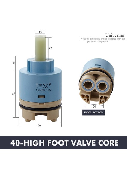 No.5 Tarzı Facııo Su Tasarrufu Yedek Seramik Kartuşlu Musluk Bataryası - Mutfak Banyo Bataryası Yedek Parça (Yurt Dışından)