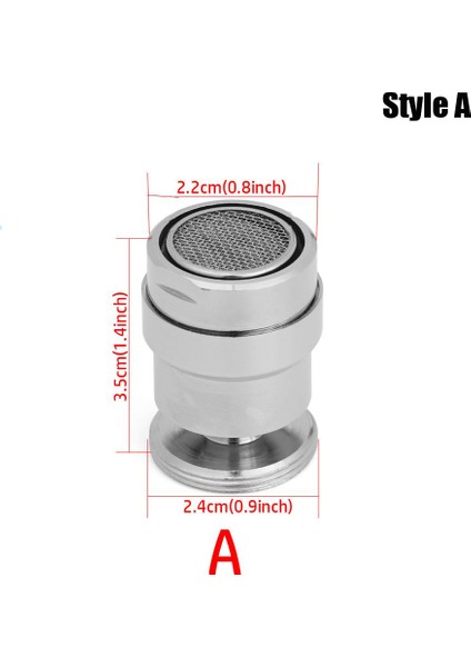 Stil Bir Stil Esnek Dereceli Aerator Çıkışı Döner Musluk Su Tasarrufu Bataryası Nozül Püskürtücü Musluk Başlığı Lavabo Mikser Mutfak Malzemeleri (Yurt Dışından)