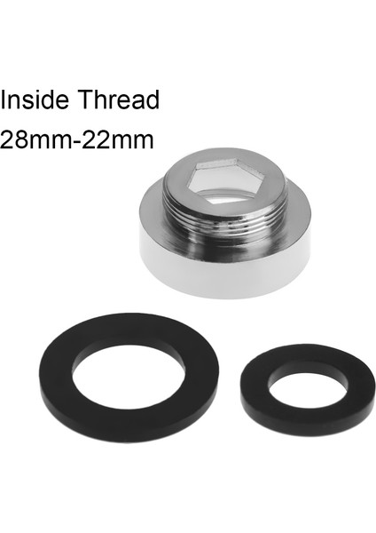 28MM-22MM Stilinde Musluk Perlatör Bağlantı Parçası Metal Dış Iç Iplik Su Tasarruf Adaptörü mm ile Conta ile - Mutfak Bataryası Için (Yurt Dışından)