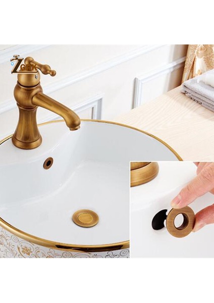 Altın Tarzı Zgrk Banyo Parçaları Lavabo Bataryası Lavabo Taşma Kapağı Pirinç Yüzük Banyo Ürünü Lavabo Delik Kapağı Lavabo Düzenleyici Takımı Değiştirme (Yurt Dışından) modelleri
