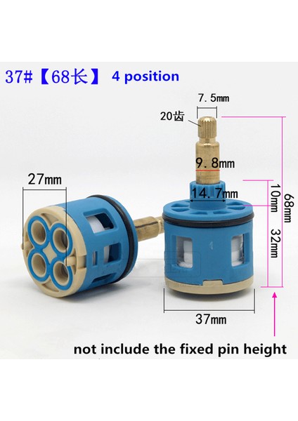 37MM Çap 4p 68MM L Stili Banyo Bataryası Kartuş Aksesuarları Duş Başlığı Küvet Su Karıştırma Valfi Konumu Çapı - Türkçe E-Ticaret Başlığı (Yurt Dışından)