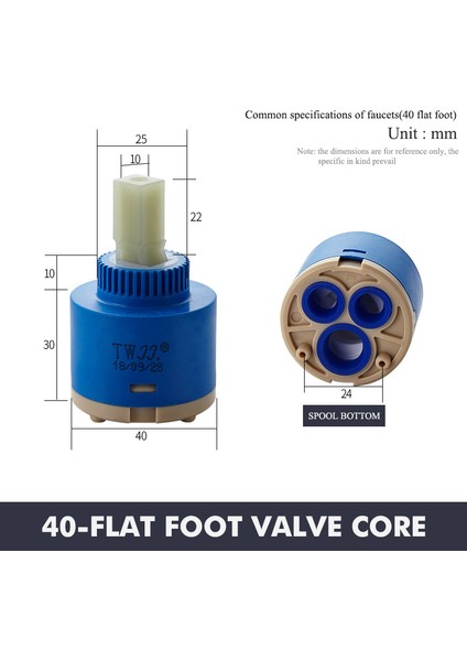 No.8 Stili Facııo Su Tasarrufu Yedek Seramik Kartuşlu Musluk Bataryası - Mutfak Banyo Bataryası Yedek Parça (Yurt Dışından)