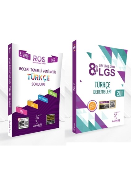 (8. Sınıf) Lgs Türkçe Beceri Temelli Soru Bankası / Türkçe 20'li Deneme Kitabı