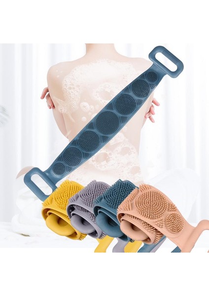 Şeker Pembesi Tarzı Banyo Duş Silikon Jel Fırça Masaj Sırt Fırça Banyo Bandı Ürünü - Stokta Bulunuyor (Yurt Dışından) modelleri