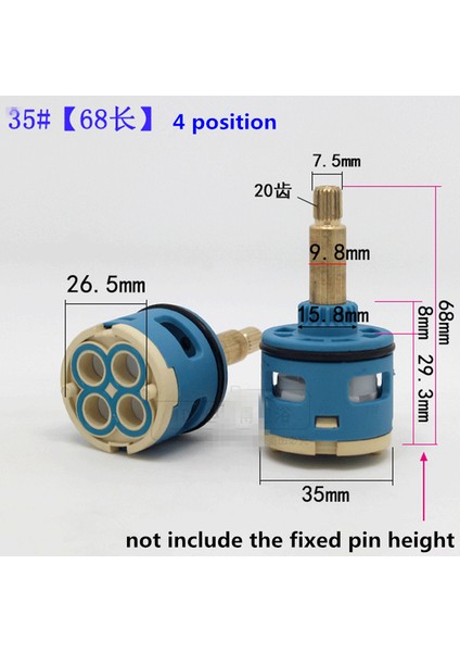 35MM Çap 4p 68MM L Stili Banyo Bataryası Kartuş Aksesuarları Duş Başlığı Küvet Su Karıştırma Valfi Konumu Çapı - Türkçe E-Ticaret Başlığı (Yurt Dışından)