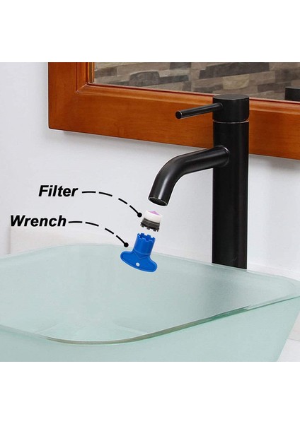 24 mm Tarzı Su Tasarrufu Musluk Aeratörü ile Set Tamir Anahtarı Aracı Abs Mutfak Lavabo Bataryası Köpük Banyo Aksesuarları (Yurt Dışından) modelleri