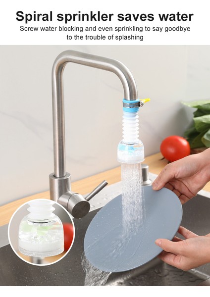 Mavi Stil 1 Adet Uzatılabilir Musluk Filtresi Ayarlanabilir Mutfak Duş Bataryası Difüzör Sıçramaya Dayanıklı Su Tasarrufu Nozulu Ev Aracı (Yurt Dışından) fırsatları