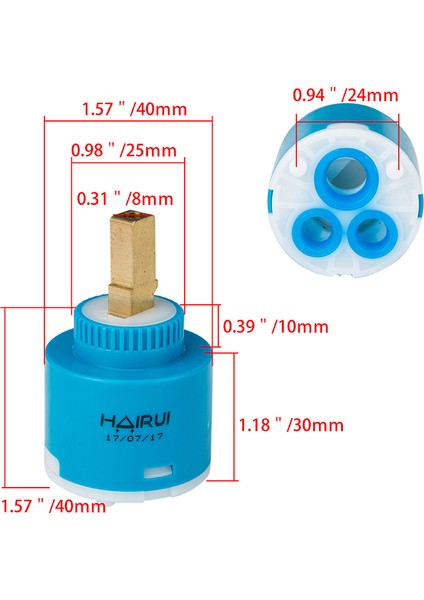 G-40MM Stili Seramik Su Tasarrufu Yedek Kartuş Musluk Bataryası - Mutfak Banyo Bataryası Değiştirme Parçası (Yurt Dışından)